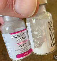 glutathione not dissolving Reconstituted 600mg glutathione
