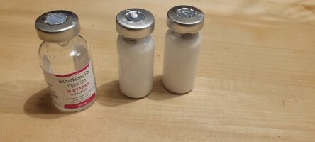 glutathione not dissolving Reconstituted 600mg glutathione