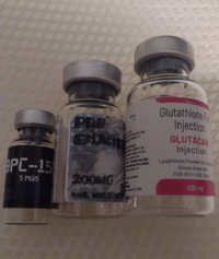 glutathione not dissolving Reconstituted 600mg glutathione